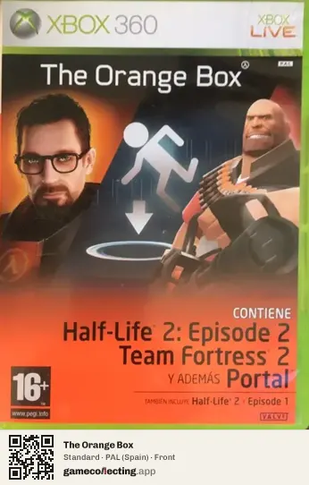The Orange Box Xbox 360, Spain box front