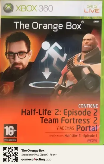 The Orange Box Xbox 360, Spain box front