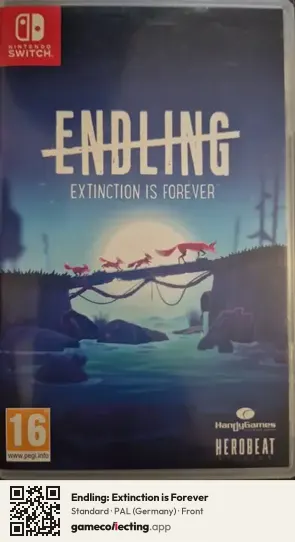 Endling: Extinction is Forever Nintendo Switch, Germany box front