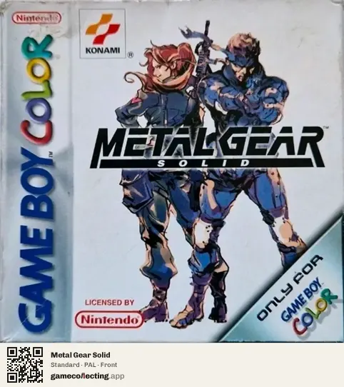 Metal Gear Solid Game Boy Color, PAL box front