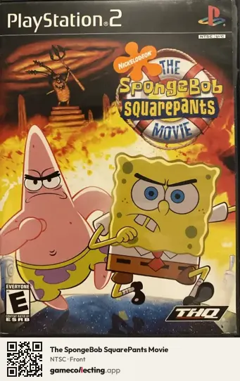 The SpongeBob SquarePants Movie PlayStation 2, NTSC box front