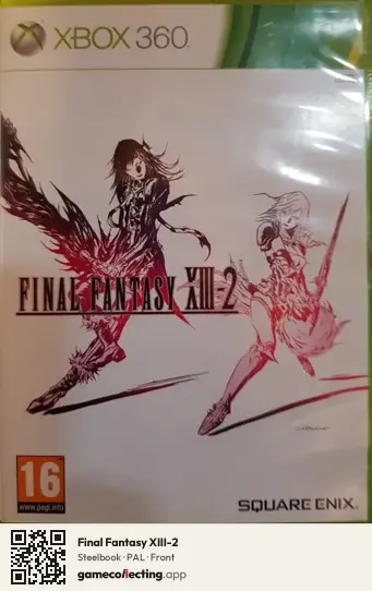 Final Fantasy XIII-2 Xbox 360, PAL box front