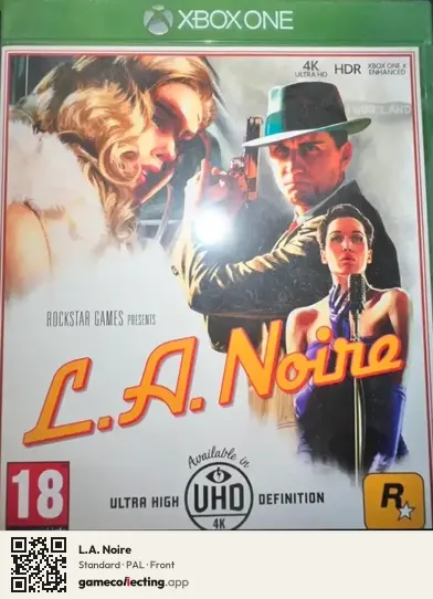 L.A. Noire Xbox One, PAL box front