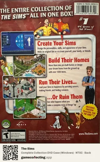 The Sims Computer, NTSC box back