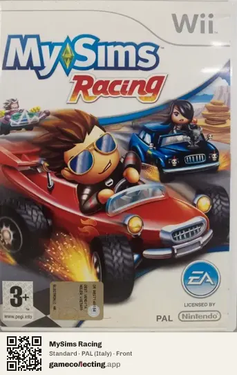 MySims Racing Nintendo Wii, Italy box front
