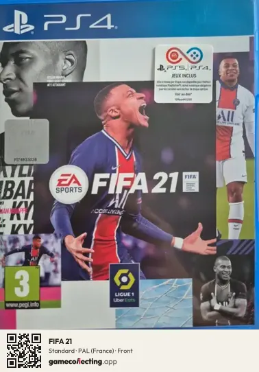 FIFA 21 PlayStation 4, France box front