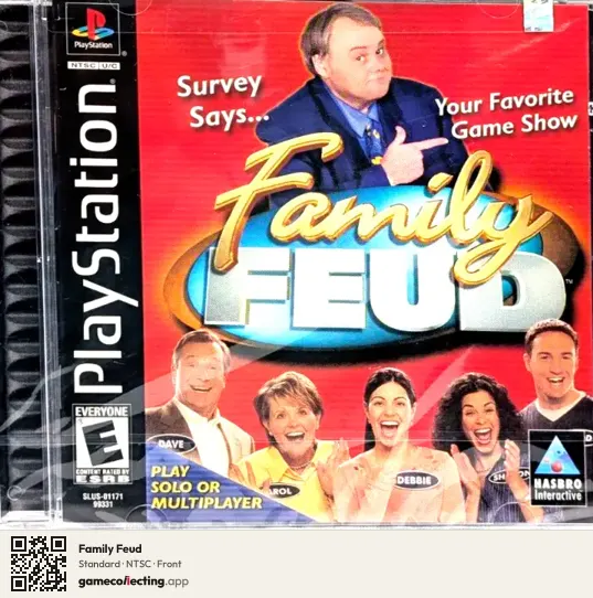 Family Feud PlayStation, NTSC box front