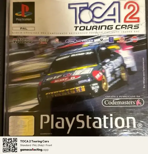 TOCA 2 Touring Cars PlayStation, Italy box front