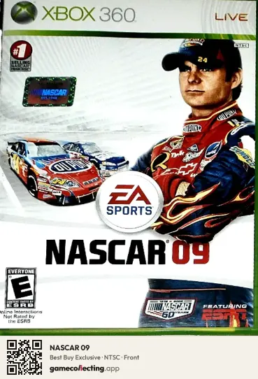 NASCAR 09 Xbox 360, NTSC box front