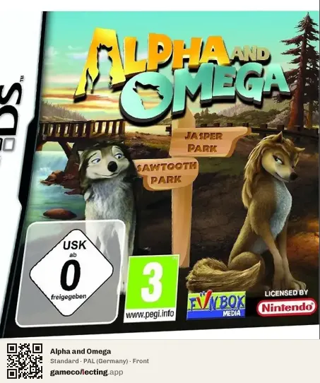 Alpha and Omega Nintendo DS, Germany box front