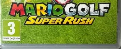 Mario Golf: Super Rush, the PEGI square on its front