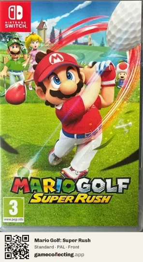 Mario Golf: Super Rush Nintendo Switch, PAL box front