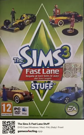 The Sims 3: Fast Lane Stuff Computer, Italy box front