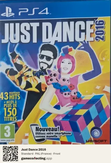 Just Dance 2016 PlayStation 4, France box front