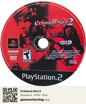 Crimson Sea 2 PlayStation 2, NTSC disc
