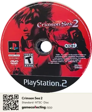 Crimson Sea 2 PlayStation 2, NTSC disc