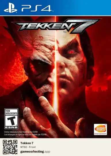Tekken 7 PlayStation 4, NTSC box front