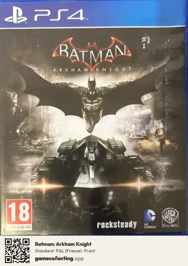 Batman: Arkham Knight PlayStation 4, France box front