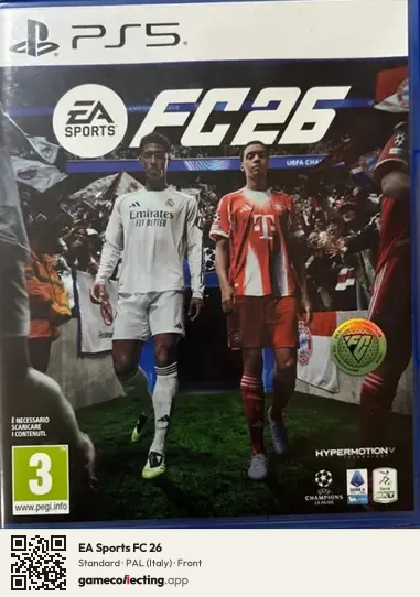 EA Sports FC 26 PlayStation 5, Italy box front