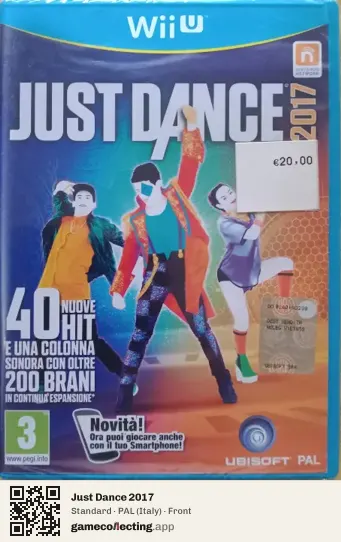 Just Dance 2017 Nintendo Wii U, Italy box front