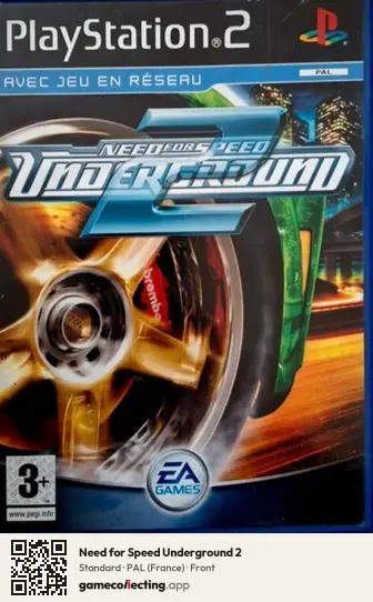 Need for Speed Underground 2 PlayStation 2, France box front