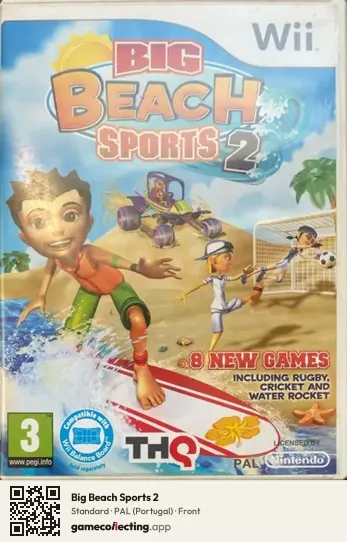 Big Beach Sports 2 Nintendo Wii, Portugal box front