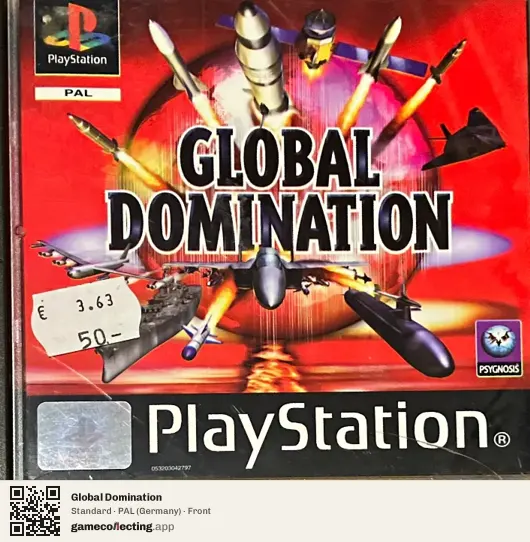 Global Domination PlayStation, Germany box front