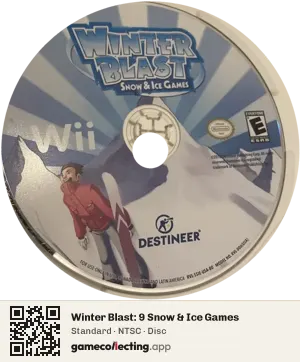 Winter Blast: 9 Snow & Ice Games Nintendo Wii, NTSC disc