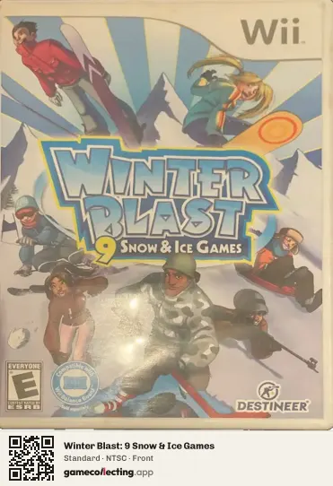 Winter Blast: 9 Snow & Ice Games Nintendo Wii, NTSC box front