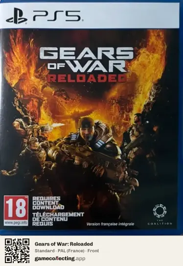 Gears of War: Reloaded PlayStation 5, France box front