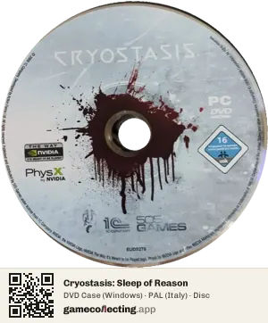 Cryostasis: Sleep of Reason Computer, PAL disc