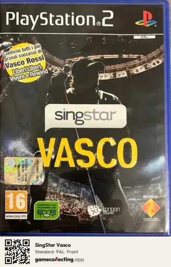 SingStar Vasco PlayStation 2, PAL box front
