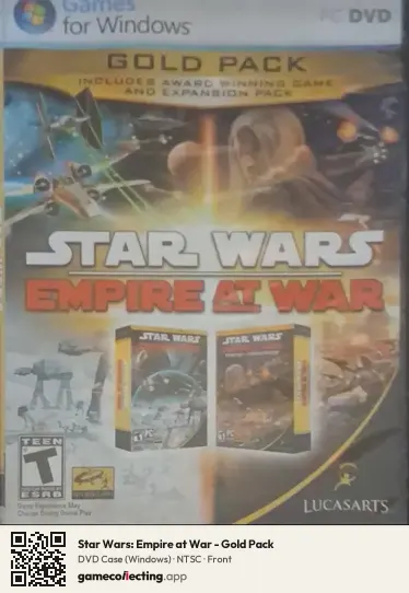 Star Wars: Empire at War - Gold Pack Computer, NTSC box front