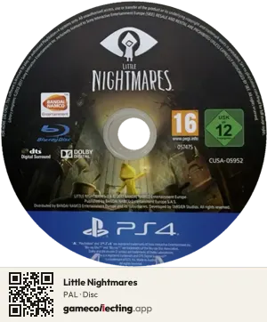 Little Nightmares PlayStation 4, PAL disc