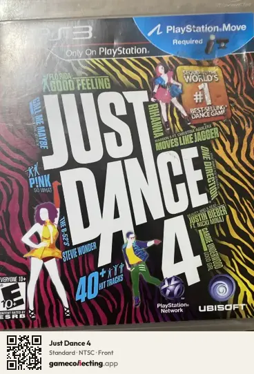 Just Dance 4 PlayStation 3, NTSC box front