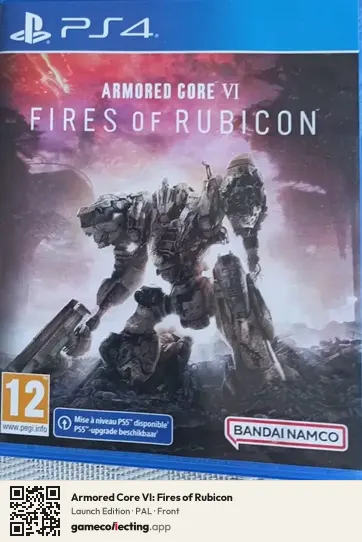 Armored Core VI: Fires of Rubicon PlayStation 4, PAL box front