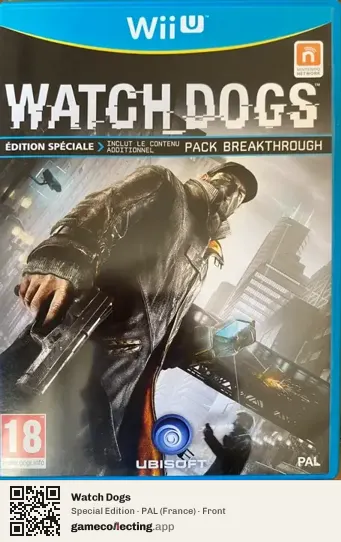 Watch Dogs Nintendo Wii U, France box front