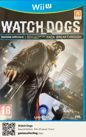 Watch Dogs Nintendo Wii U, France box front