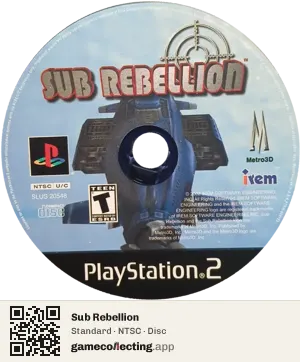 Sub Rebellion PlayStation 2, NTSC disc