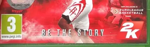 NBA 2K16, the USK square on its front