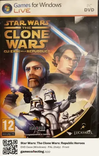 Star Wars: The Clone Wars: Republic Heroes Computer, Italy box front