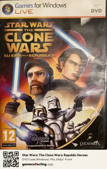 Star Wars: The Clone Wars: Republic Heroes Computer, Italy box front