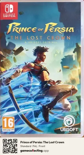 Prince of Persia: The Lost Crown Nintendo Switch, PAL box front
