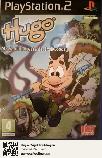 Hugo: Magi I Trollskogen PlayStation 2, PAL box front