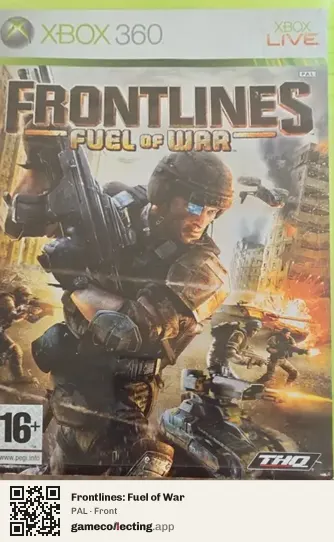 Frontlines: Fuel of War Xbox 360, PAL box front