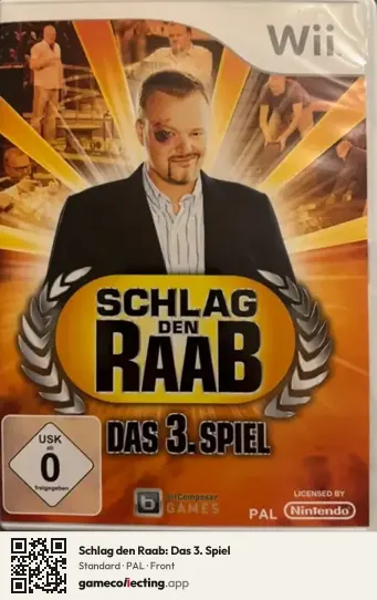Schlag den Raab: Das 3. Spiel Nintendo Wii, PAL box front