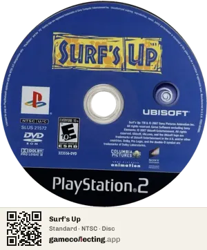 Surf's Up PlayStation 2, NTSC disc