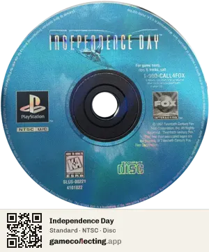 Independence Day PlayStation, NTSC disc