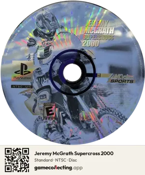 Jeremy McGrath Supercross 2000 PlayStation, NTSC disc