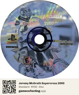 Jeremy McGrath Supercross 2000 PlayStation, NTSC disc